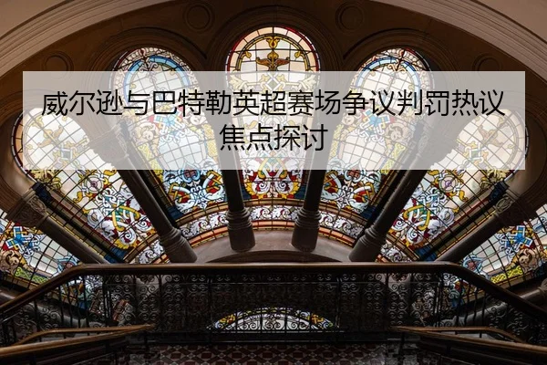 威尔逊与巴特勒英超赛场争议判罚热议焦点探讨 - 333sports